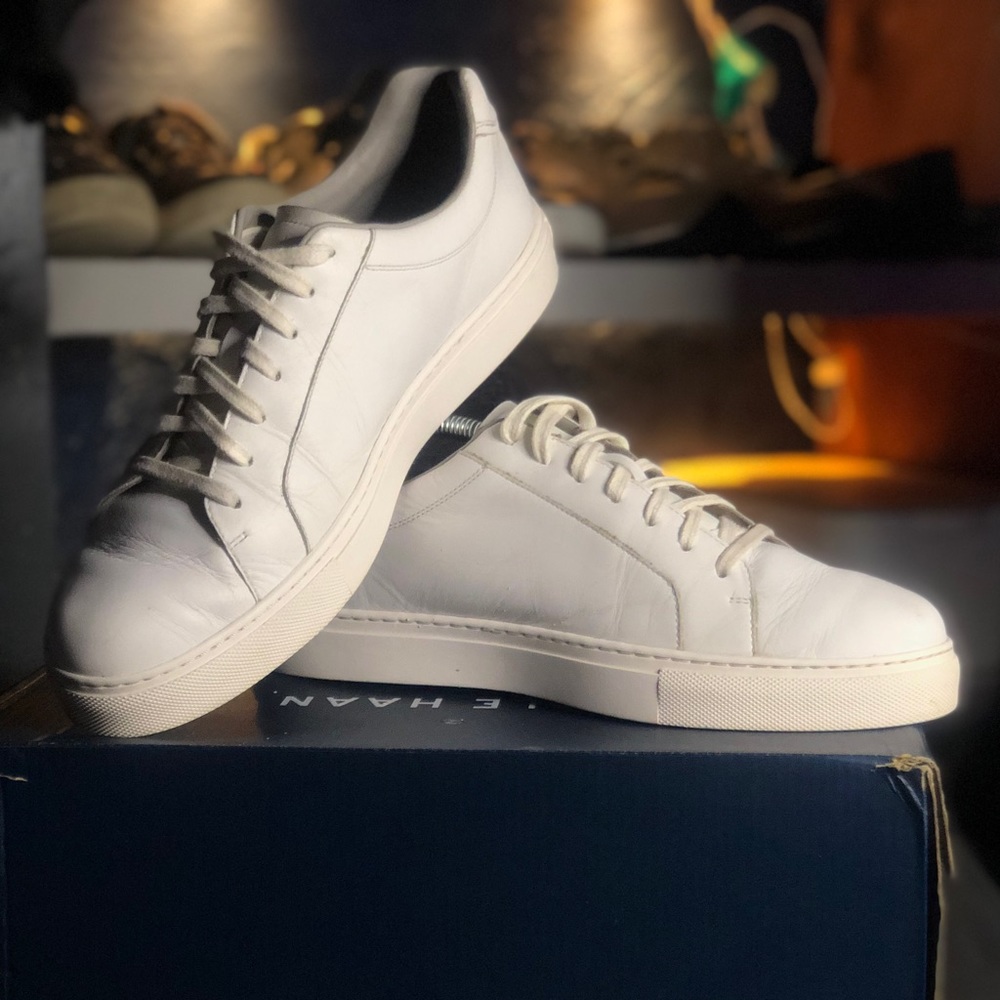 Cole Haan Grand Series Jensen Sneaker all White side 8.5 mens